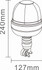 Lampeggiante Gea base baionetta 16 LED 12-24V - Ama