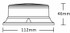 Lampeggiante a 18 LED 12-24V base piana - Ama