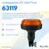 Lampeggiante a LED 12-24V base a baionetta 144x111mm - Ama