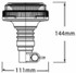 Lampeggiante a LED 12-24V base a baionetta 144x111mm - Ama