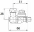 Getto M76 filetto maschio 1/4' e ghiera per ugelli Ø 18mm - Braglia