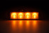 Luce di segnalazione arancio 4 LED 12/24V - Ama