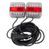 Kit luci con fanali a LED magnetico 12V cavo 7,5m + 2,5m tra fanali - Ama