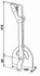 Leva freno parcheggio lato destro con interasse 410mm - Ama