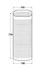 Griglia antiscottatura 720x150x190mm - No brand