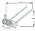 Dente seminatrice anteriore adattabile Gaspardo 16940091 filo 8 - Ama
