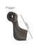 Mazza trincia 137x100mm attacco 40mm e foro 16,5mm - Ama