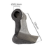 Mazza trincia larghezza 150mm lunghezza 100mm attacco 55mm e foro Ø 20,5mm - Ama