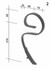Molla flex-pall bassa con vomere 25x8mm - Ama