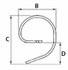 Rinforzo per molla flex con occhio adattabile Rau 32x10mm - Ama