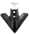 Vomere a lancia 2 fori 200x6mm adattabile a Siderman - Ama Vomere a lancia 2 fori 200x6mm adattabile a Siderman - Ama