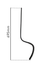 Molla rompitraccia senza vomere 32x10mm 695mm - Ama