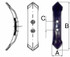 Vomere Ama reversibile per coltivatori con dimensioni di 50x237x6mm in acciaio al boro temperato - Ama