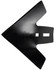 Vomerina di ricambio per coltivatori dimensioni di 205x225 mm fori quadri Ø 11,8mm - Ama
