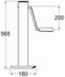 Servotimone con manovella laterale 60x565mm portata 800kg - Ama