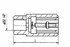 Bussola scanalata femmina 1"3/8" Z6 - Ama