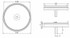 Catarifrangente con vite M5 bianco Ø 60mm - Ama