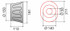 Controcuffia ovale lunghezza 113mm - Meccanoplast