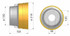 Controcuffia tonda piccola Ø150 - 210 e lunghezza 150mm - Seat Plastic