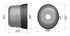 Controcuffia ovale media lunghezza 230mm,1 apertura - Seat Plastic