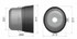 Controcuffia ovale media lunghezza 280mm 2 aperture - Seat Plastic