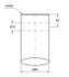 Punta forata per forca caricamento frontale ø 44mm lunghezza 1400mm - Shw