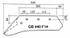Vomere adattabile Moro GB440 F14 (6CM) sx - Ama