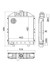 Radiatore per trattore adattabile Fiat 4973345 - Ama