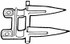 Dente doppio adattabile New Holland 379720930 - Ama