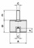 Antivibrante maschio/femmina 60x50,M12x37 - Ama