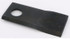 Coltello sinistro piegato 112x48x4mm con foro Ø 21mm adattabile a Pottinger 434969 - Ama