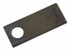Coltello sinistro piegato 116x48x4,3 con foro Ø 20,5mm adattabile a Kuhn K6804710 - Ama