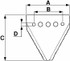 Sezione Din 80 rigata 5 fori 76x80x2mm - Ama