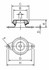 Supporto antivibrante a campana 48x23mm con foro Ø 8mm - Ama