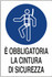 Cartello segnaletica "obbligatora cintura di sicurezza" 30x20 - Ama