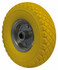 Ruota per carrelli gialla in poliuretano 3.00x4" portata 60kg Ø 260mm - Ama