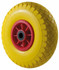Ruota per carrelli gialla in poliuretano 3.00x4” portata 50kg Ø 250mm - Ama