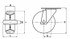 Ruota gommata 200x50mm supporto fisso - Ama