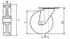 Ruota nylon Ø 100mm con supporto fisso - Ama