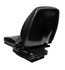 Sedile 450 in sky nero con molleggio meccanico e cintura - Seat Industries
