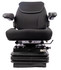 Sedile Activo Plus in tessuto nero con sospensione pneumatica e piastra rotante - Seat Industries