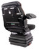 Sedile Activo Plus in tessuto nero con sospensione pneumatica e piastra rotante - Seat Industries
