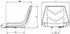Sedile autopellante con guide larghezza 395mm - Seat Industries