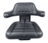 Sedile avvolgente con molleggio in sky nero larghezza 590mm - Seat Industries