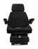 Sedile Top in tessuto nero completo di sospensione meccanica e guide - Seat Industries