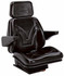 Sedile Top in sky nero con molleggio meccanico e braccioli 536x620x832mm - Seat Industries