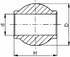 Rotula superiore seconda/terza categoria Ø 60x51mm e Ø 25,4mm - Ama