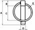 Confezione 5 spine a scatto tonde ø11mm - Ama