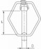 Spina a scatto con sicura ø8,5 - Ama