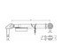 Stabilizzatore laterale lunghezza 400mm inclinato a 90° adattabile a Fiat 5123273 - Ama